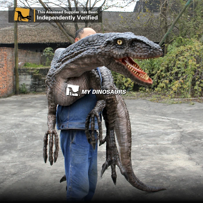 MY-Dino J24-1 Latex Dinosaur Hand Puppet Raptor