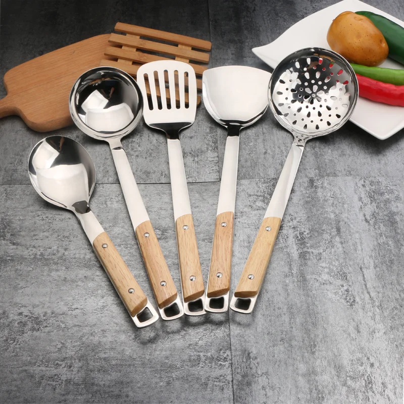 Good price Dining Stainless Steel Kitchen Utensil Set With Holder