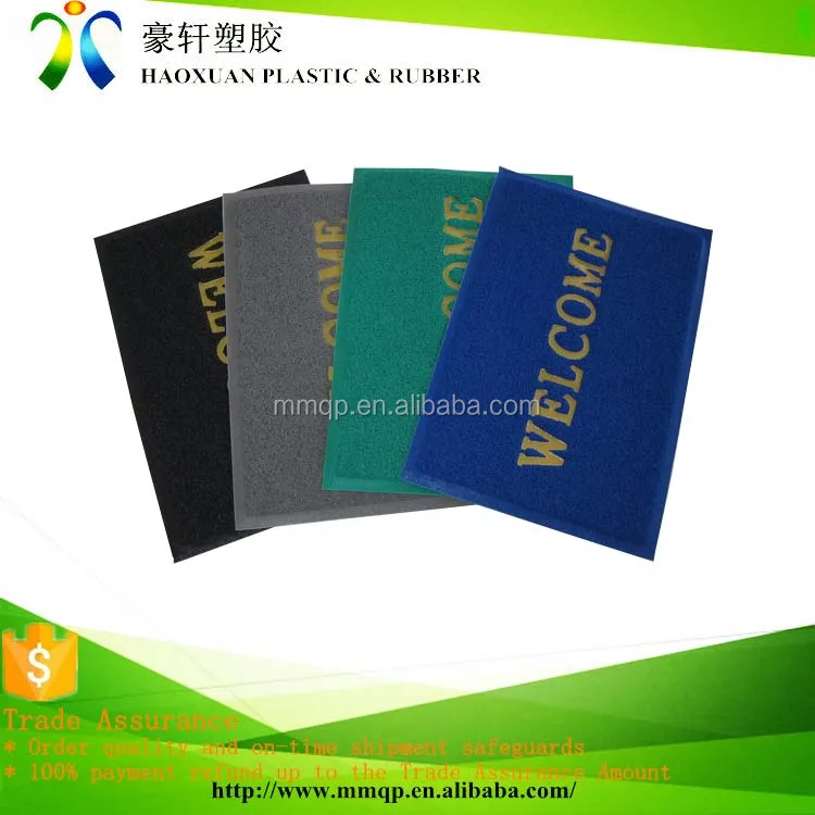 Manufacturers High Quality Entrance Welcome Floor Mat Door Pvc coil door mat