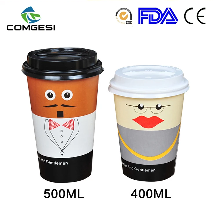 Wholesale Design Paper Cups Brand Logo Printed for Hot Drinks Personalized Bio Coffee Paper cups