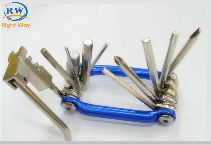 
11in 1 Multifunction Bike Tool Stainless Mini Pocket Bicycle Cycling Repair Multi Tool Bicycle Tool Set 