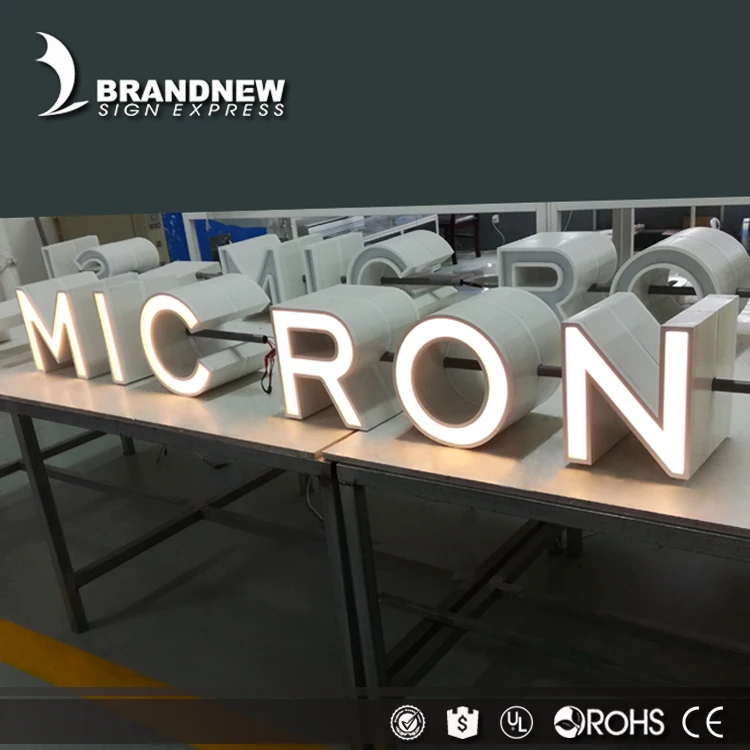 Бренд BRANDNEWSIGN наружный передний Металлический канал 3d буква С trimcap СВЕТОДИОДНЫЙ знак для