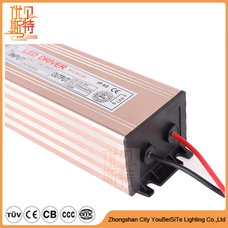 100W Constant Current Led Driver 3000MA, SMD IC waterproof electronic led driver