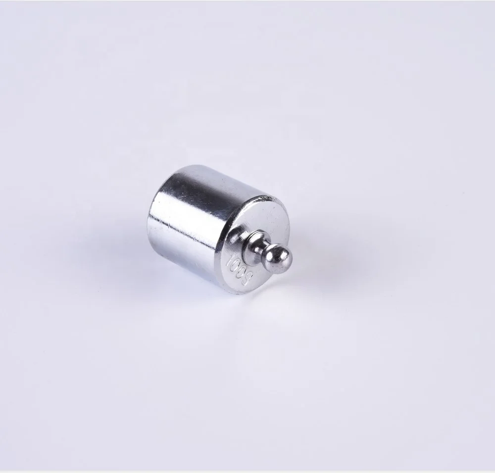 
M2 class 100g standard steel chrome plating balance scale calibration weights 