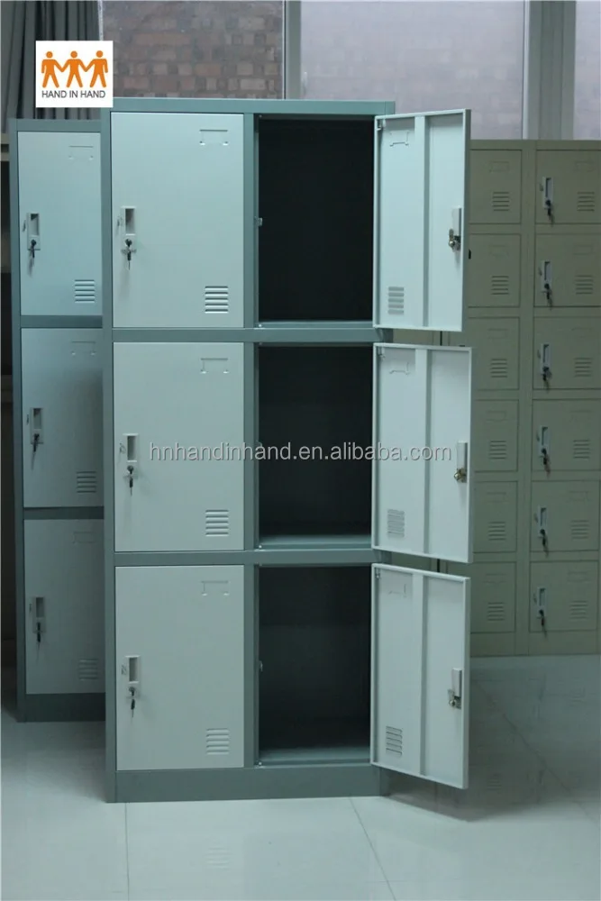 
HANDINHAND 2L-B3 Three tier 2 wide locker,clothes cabinet knock-down construction 