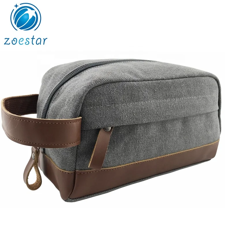 Men Quality Wallet wrist Casual Purse Big Casual Male Envelope Canvas Key Bag Clutch Grey
