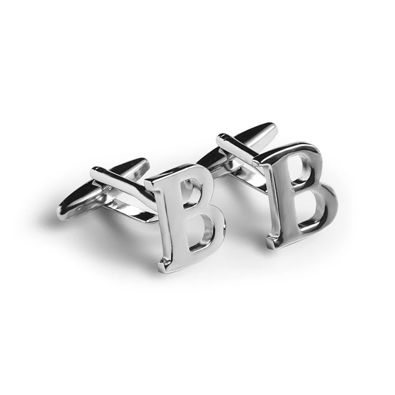 Высококачественные металлические французские запонки Роскошные 3D мужские запонки с надписью