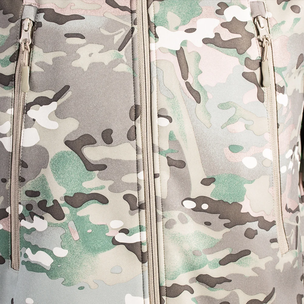 
outdoor hunter camouflage softshell/ shark skin breathable jacket 