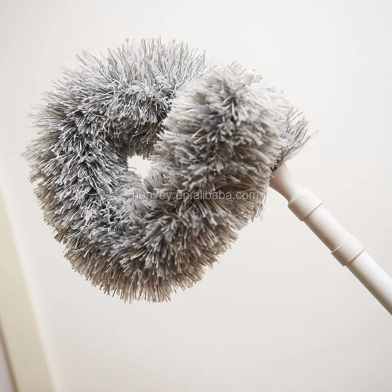
179CM Magic Telescopic Anti Static Soft Microfiber Cleaning Duster Brush Dust Cleaner Handle Natural Feather 