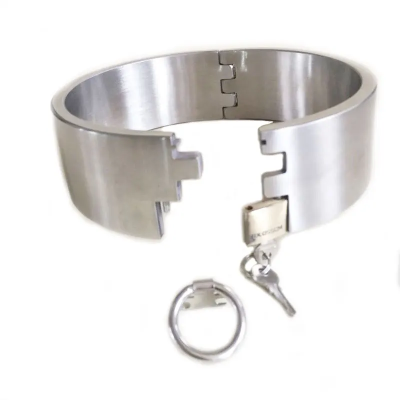 5cm High 1.2kg Bondage Collar Stainless Steel Sex Collars Super Weight Slave Dog Collar Sex Toys for Couples Adult Game