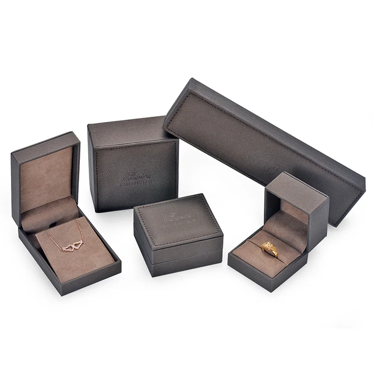 
Factory Price Wholesale PU Leather Jewelry Box Micro Fiber Insert Holder For Ring Jewelry Box 