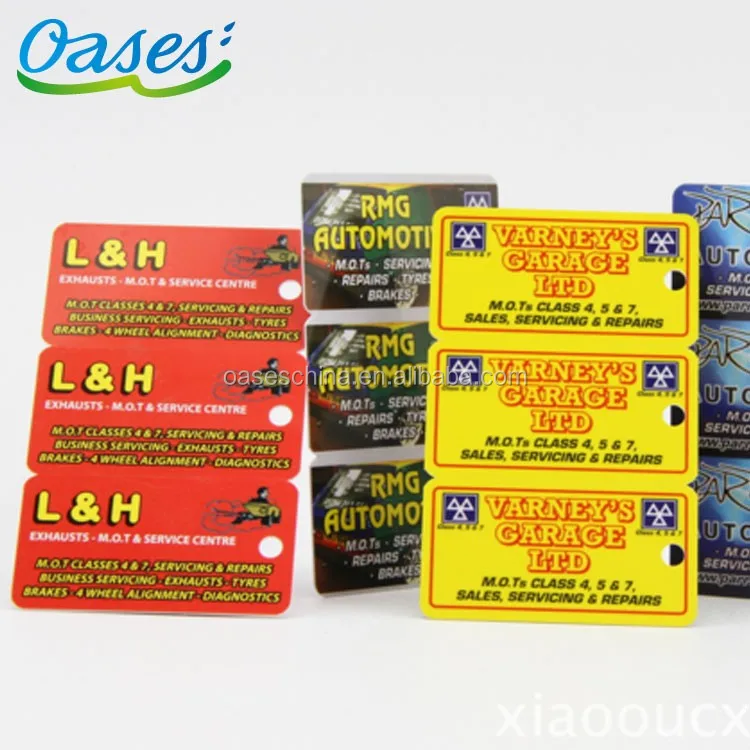 Pvc tear off gift cards printing with promo code or barcode