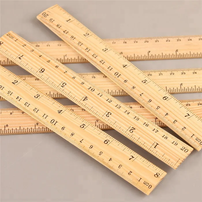15cm 20cm 30cm Wooden ruler Learning stationery office stationery the gift to the children
