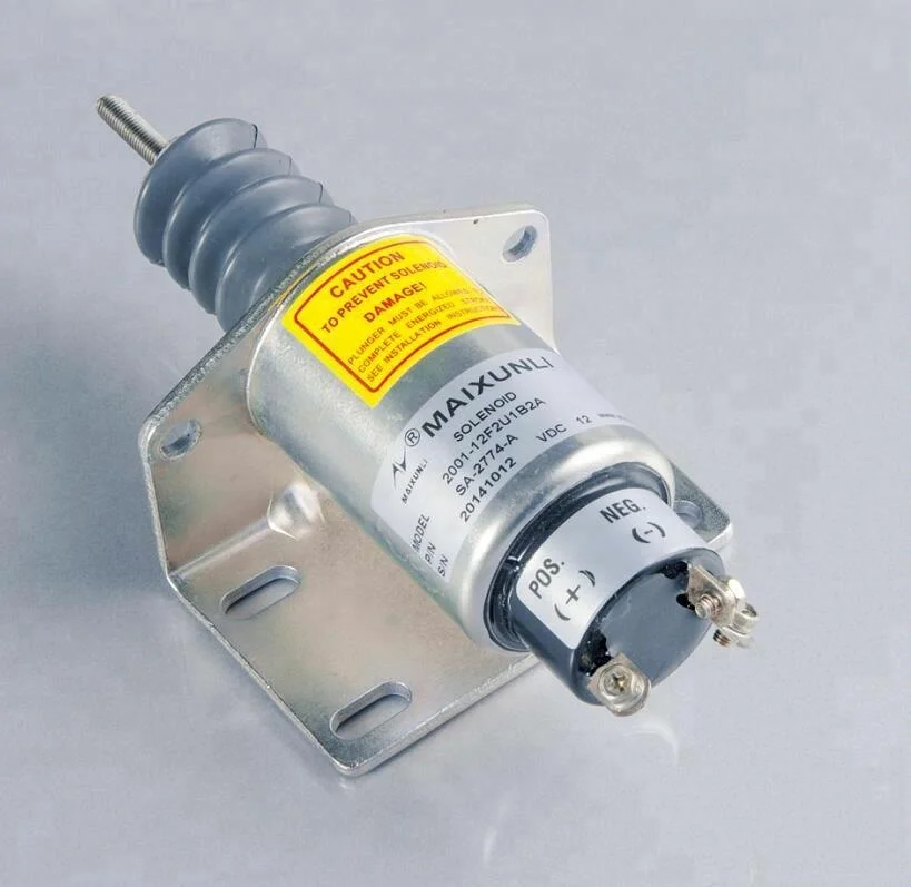 Excavator Fuel Stop Solenoid 2001-12F2U1B2A