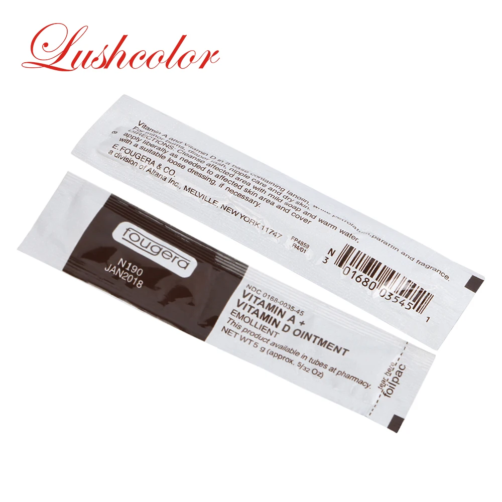Lushcolor Permanent Makeup Eyebrow Tattoo Microblading  Repair Cream VITAMIN A+D Vitamin Krem