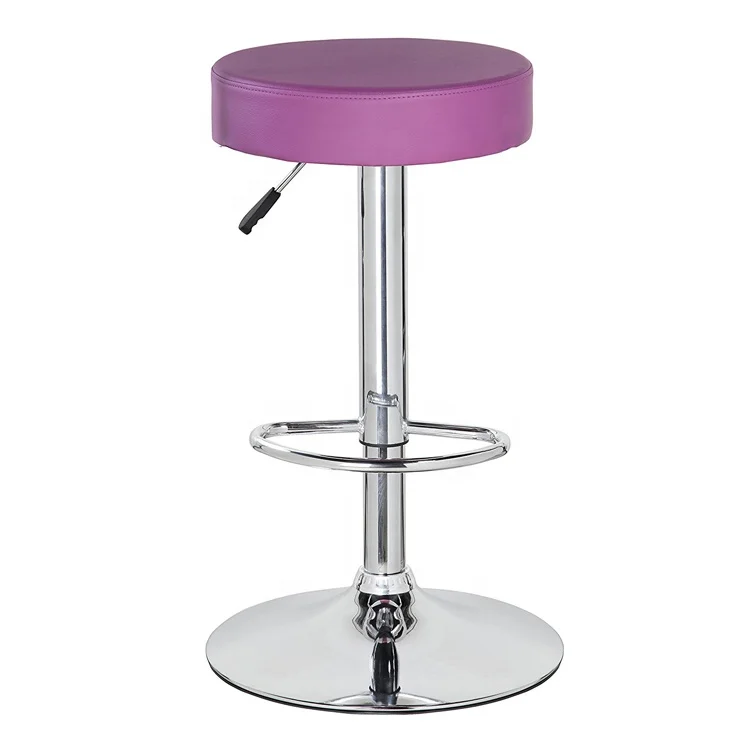 Guyou Modern Furniture Adjustable Leather Club Round Bar Stool Chair