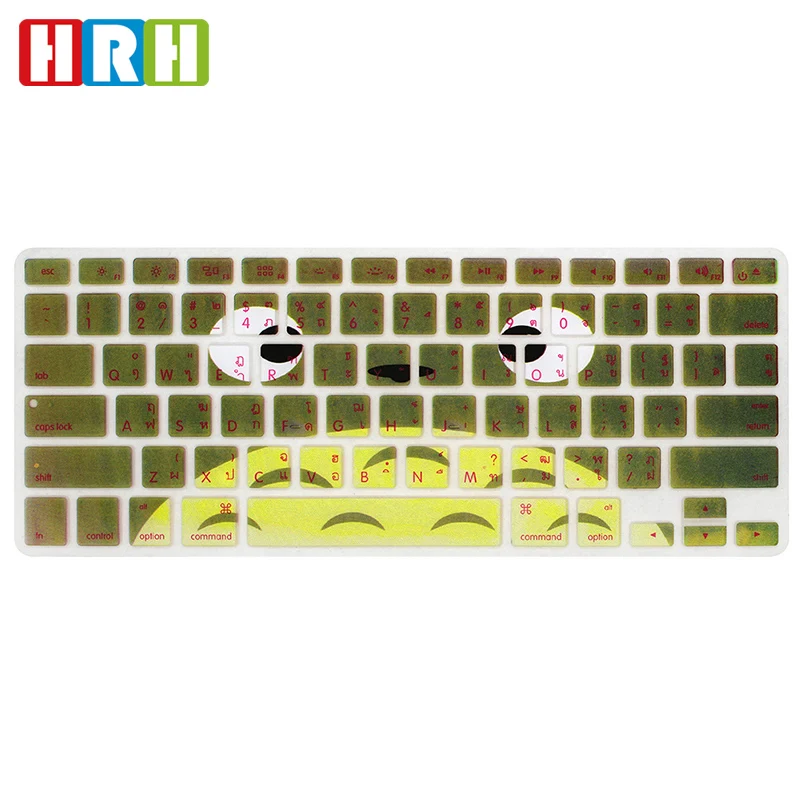 силиконовые клавиатуры обложка для macbook тайский, английская версия