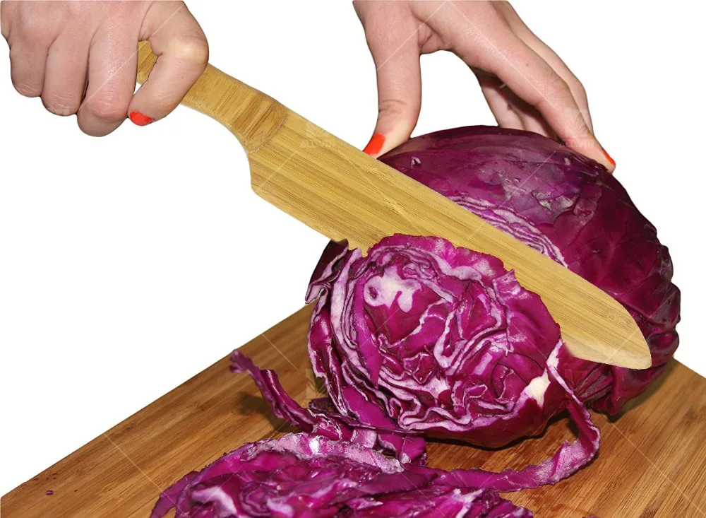 Safe custom kitchen knife bamboo for home use