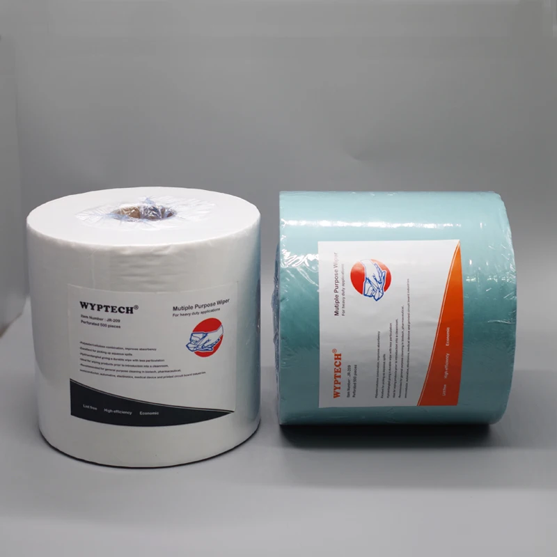 Light Weight Reusable Non woven Jumbo Roll Towel Perforated Industrial Wiper Roll