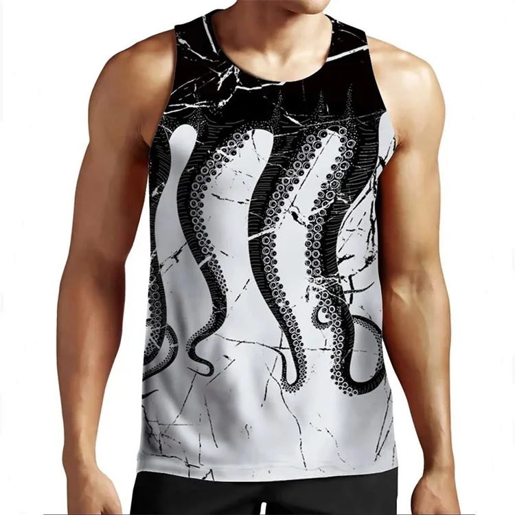 
Hot Fashion Fitness Clothes Mens Sports Wear Tank Top Gym Stringer Vest 