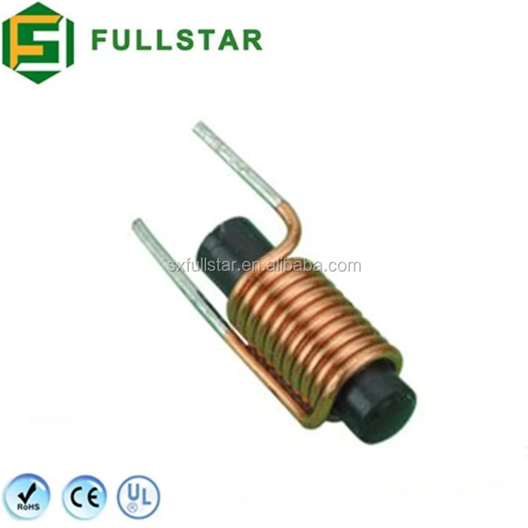  Small Size Copper Wire Wound Rod Ferrite Core Inductor 25uH Air Bobbin