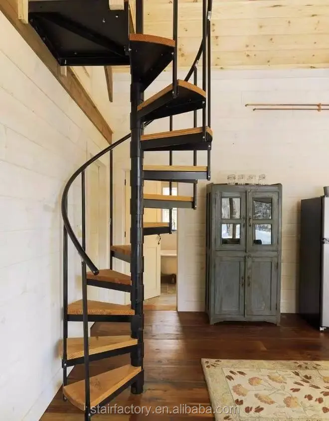 
Modern used spiral staircase Used indoor steel-wood stairs Used indoor attic spiral staircase TS-86 