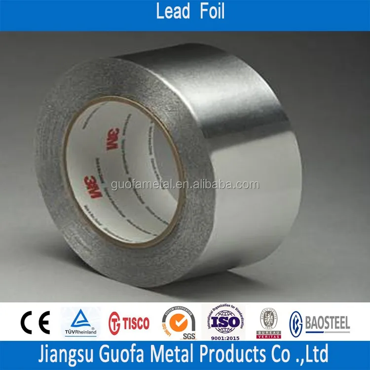 0.39mm 0.4mm 0.41mm 0.42mm 0.43mm 0.44mm 99.994% Pure Lead Foil For Laboratory