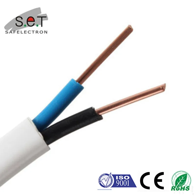 Flat TPS Cable Twin and Earth 2*2.5mm2+ 2.5mm2 PVC flexible house wiring electrical cable twin and earth flat cable and wire
