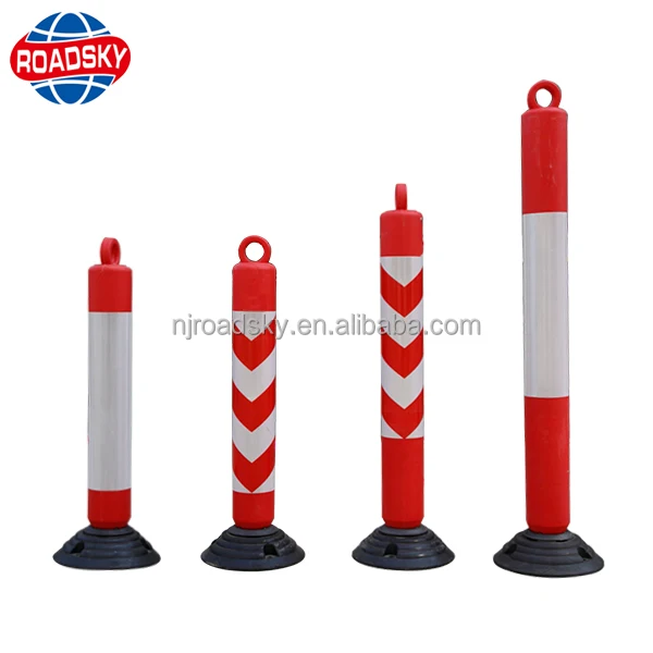 traffic flexible pu traffic delineator warning post for sale
