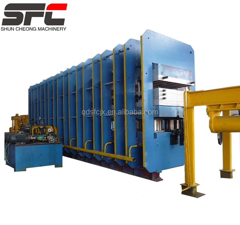 Top quality rubber conveyor belt track vulcanizing press production line for curing fabric/steel cord