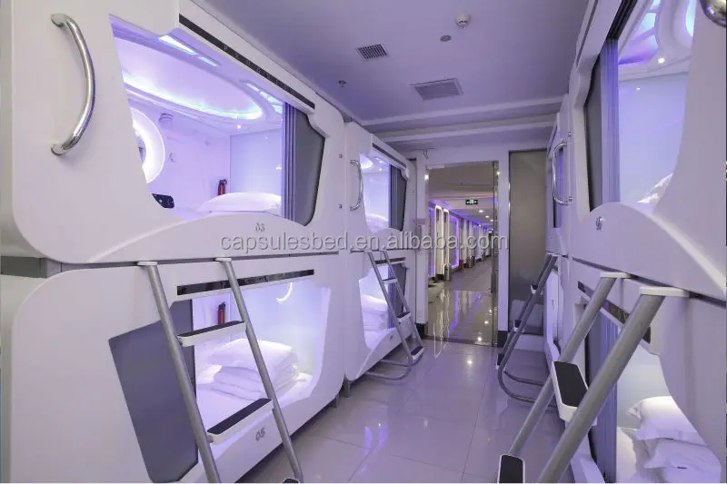 Japanese luxury electric capsule hotel bed, sleep box, sleep pod