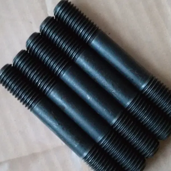 astm a194 2h black and hot dip galvanized m12 m14 m16 m18 m24 stud bolts with heavy hex nuts