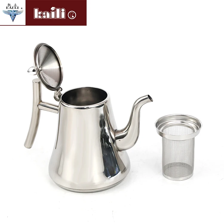 Factory price oil kettle milk coffee jug stainless steel teapot set