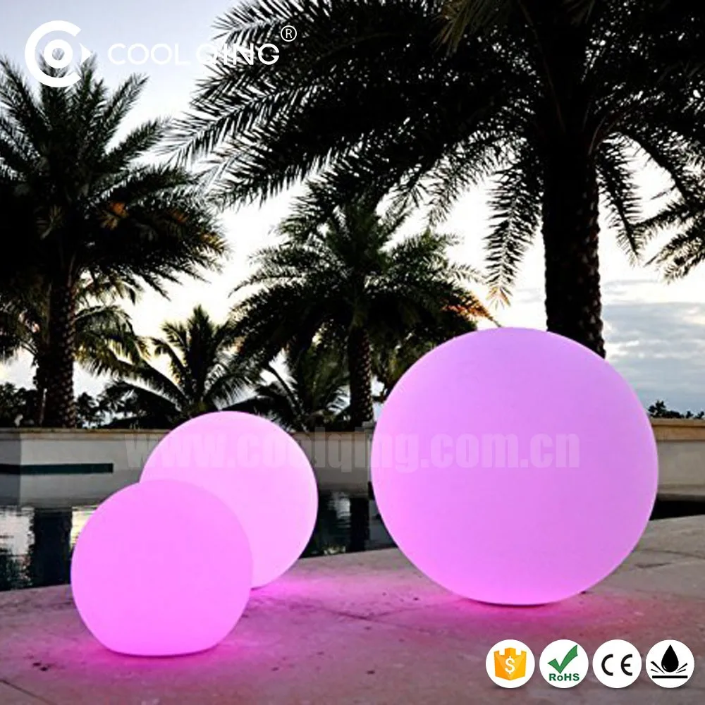 Multi color transparent LED Floating Led Illuminated Swimming Pool Ball Light