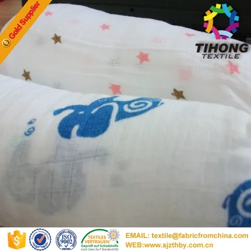 breathable organic muslin cotton fabric rolls
