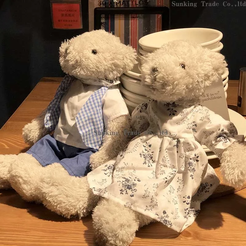 2022 Amazon Hot Selling Manufacturer popular gifts creative high quality plush stuffed toy clothing teddy bear with hig