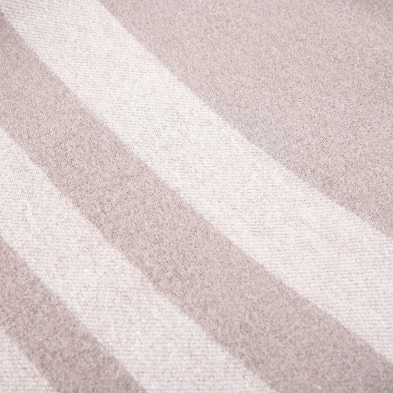 STRIPE PATTERN MACHINE WASHABLE WOOL THROW FOR HOTEL USE