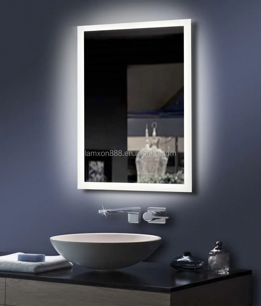 
High end bathroom mirror with led backlit, Salon mirror for beauty hair 