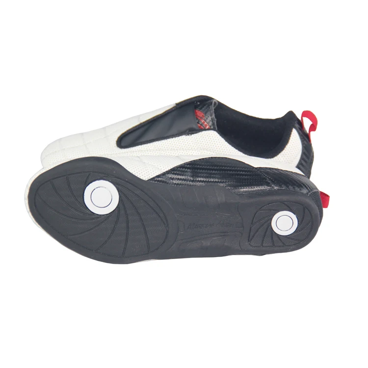 
Black and white color matching breathable high rubber taekwondo shoes 