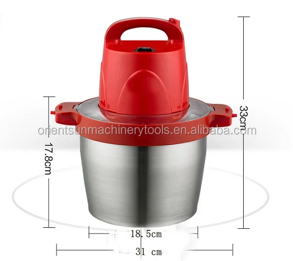 5 Liter Multi vegetable slicer chopper,kitchen appliance food processing machine meat grinder electric
