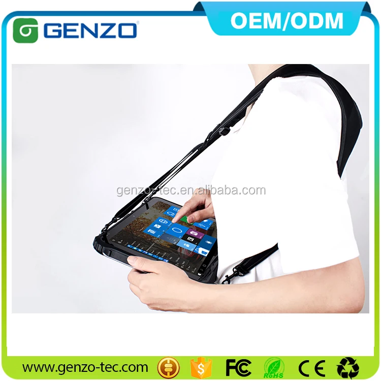 
e-ink android tablet industrial rugged tablet with 1D/2D Ethernet Port RS232 And Fingerprint with Vehicle Mount Cradle 