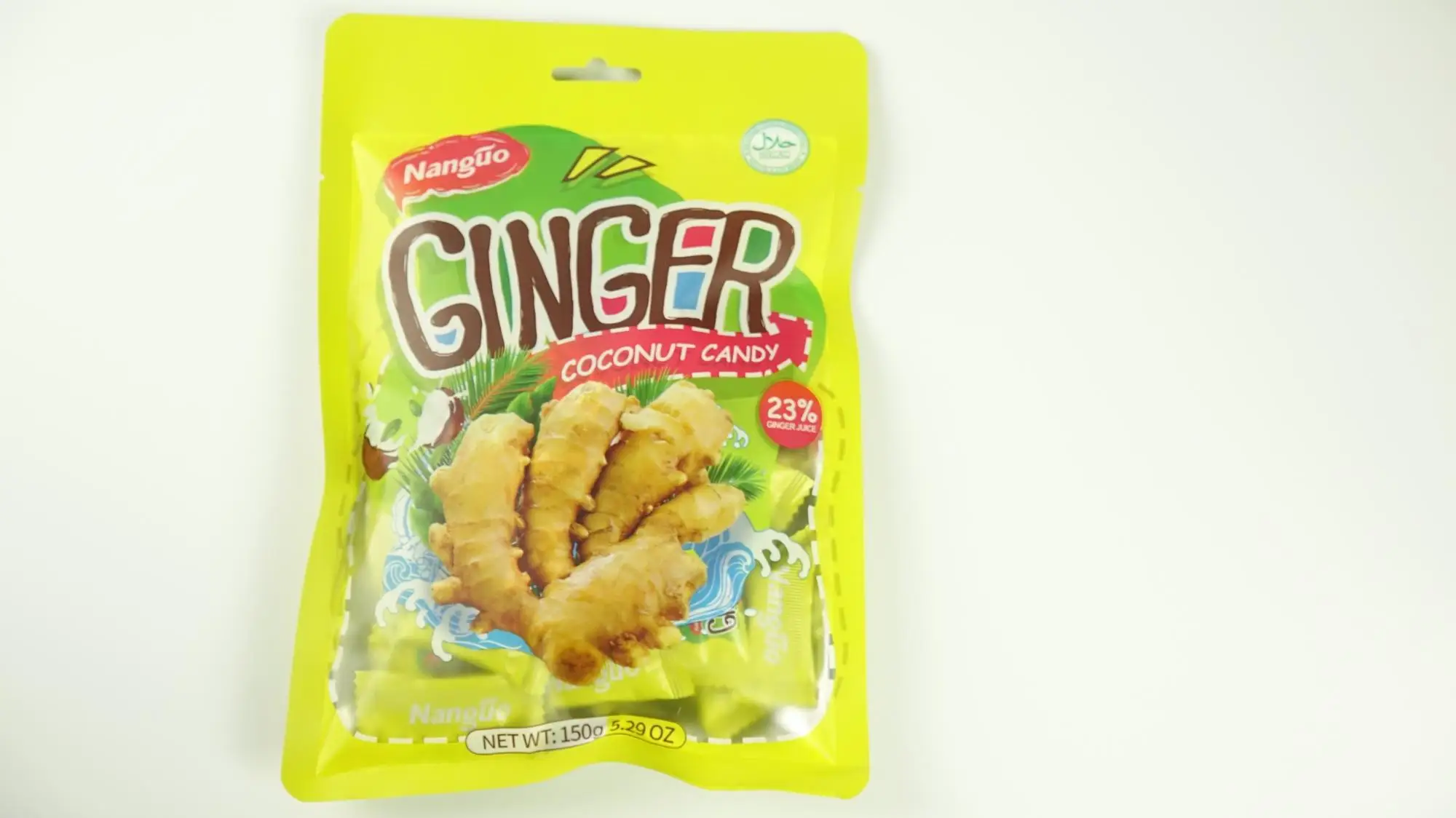  150g Ginger coconut hard candy halal