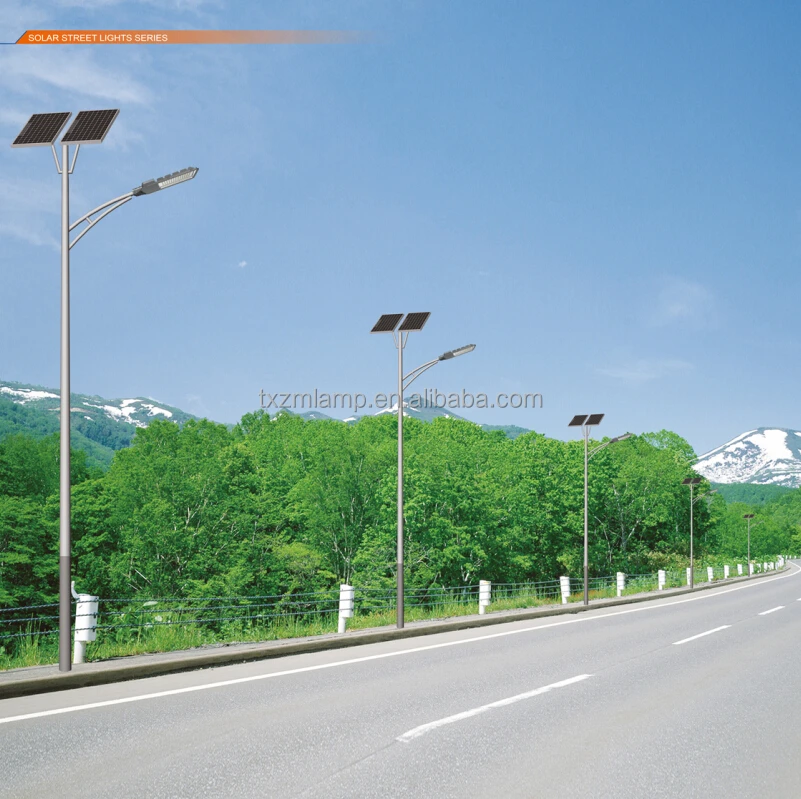 Luminaire Manufacturers CE BV CCC Highway Square Cool White Solar LED Street Light With Lighting Pole Design