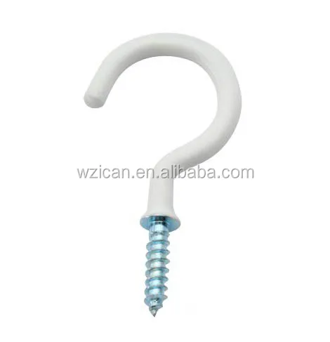 2022 White vinyl cup hanger Mug hook for hanging cups