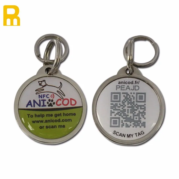  Идентификационная металлическая бирка для домашних животных с QR-кодом от китайского поставщика аксессуарами