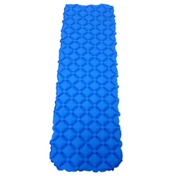 Rectangle Portable sleeping hiking camping pad air filled inflating mattress