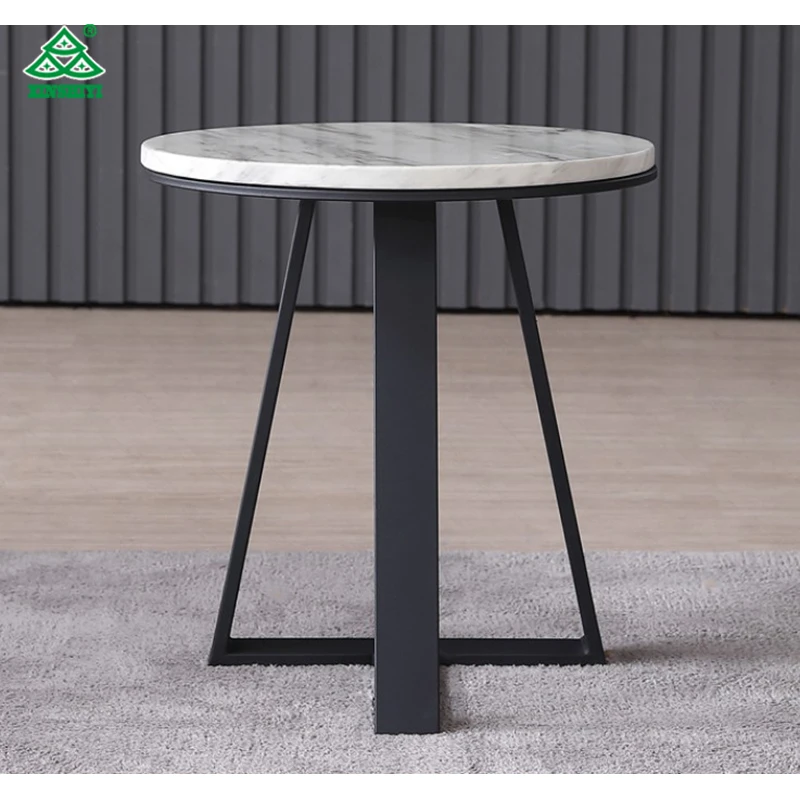 High Polish Marble Top Round Tea Table/Living Room Modern Design Coffee Table