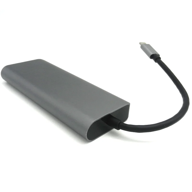 4K 30hz HDMI Output USB C Type C Hub TO HDMI +TF Card+ USB 3.0 with Ethernet Adapter 6in1 USB C HUB