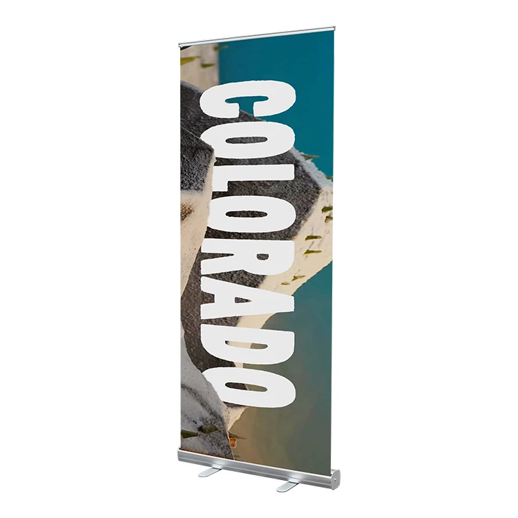 
high quality outdoor material pull advertisement banner roll up display 