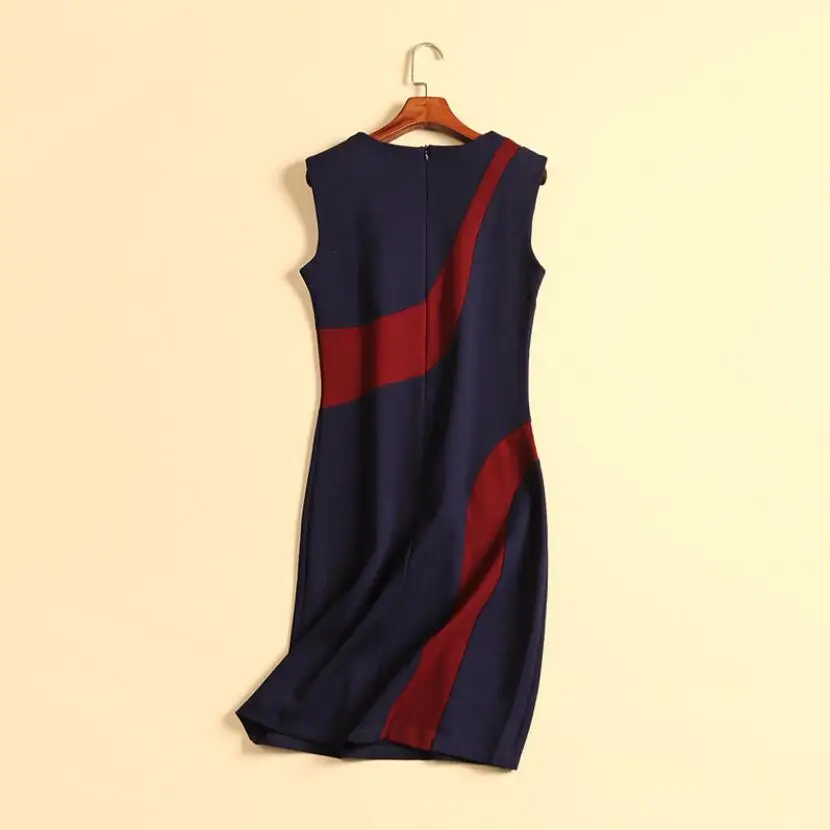 
Wholesale In Stock Women Summer Sleeveless Party Bodycon Cotton Pencil Dresses 